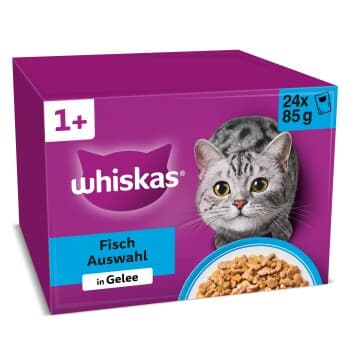 Whiskas Multipack 1+ Sélection de poisson en gelée 24x85 g
