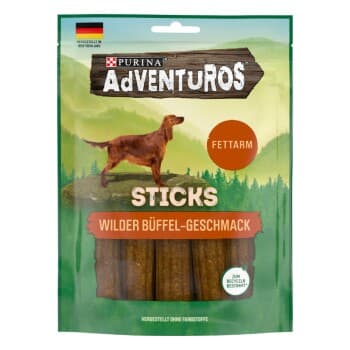 Adventuros PURINA Friandises pour chiens au goût de buffle allégées en matières grasses 6 x 120 g