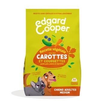 Edgard & Cooper Croquettes Végétales Chien Adulte Carotte & courgette 7 kg