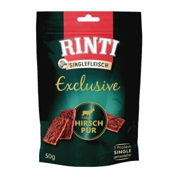 RINTI Singlefleisch Exclusive Snack Pur 2x50 g Cerf