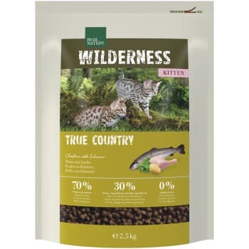 REAL NATURE WILDERNESS Croquettes pour chat, chaton, True Country, poulet au poisson 2,5 kg