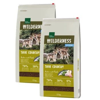 REAL NATURE WILDERNESS Junior True Country poulet au poisson 2x12 kg