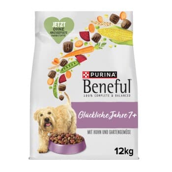 Beneful PURINA Années heureuses 7+ au poulet, légumes du jardin 2x12 kg