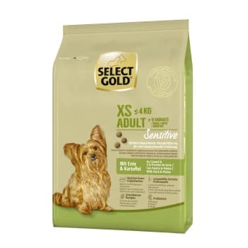 SELECT GOLD Sensitive Croquettes Chien Adulte XS Canard aux pommes de terre 1 kg