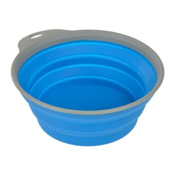 Dogs Creek écuelle de voyage en silicone Trail bleu 2 l