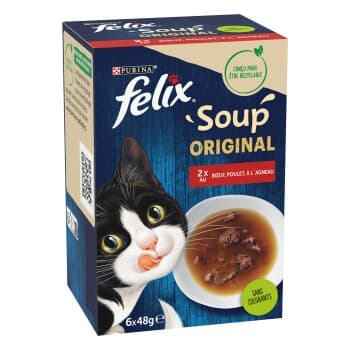Felix Nourriture Humide Chat Soup Original Campagne 6x48 g