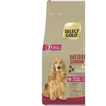 SELECT GOLD Sensitive Croquettes Chien Senior Medium Cheval & Tapioca 12kg