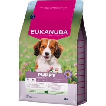EUKANUBA Croquettes pour Chiot S/M - Riche en Agneau - 3KG