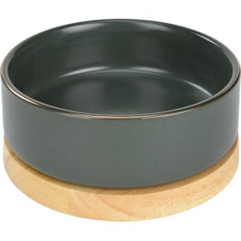 more LIFESTYLEPETS Gamelle Céramique & Support bois gris 700 ml