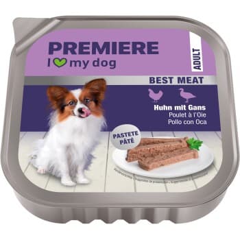 PREMIERE Chien Best Meat Adulte Poulet et oie 16x100 g