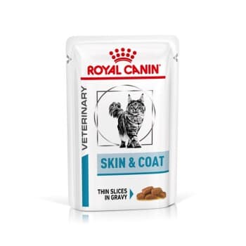 ROYAL CANIN Veterinary Skin & Coat, fins morceaux en sauce 12x85 g