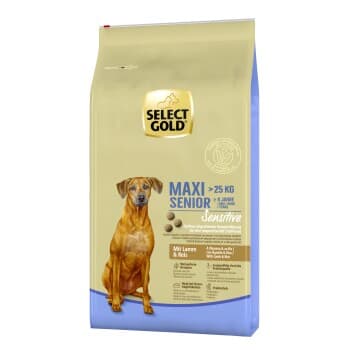 SELECT GOLD Sensitive Croquettes Chien Senior Maxi Agneau et riz 12 kg