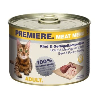 PREMIERE Meat Menu Adult Boeuf & Mélange de volaille 12x200 g