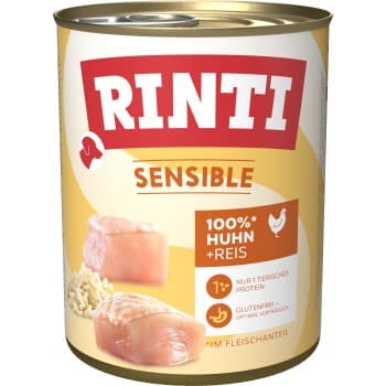 RINTI Sensible Poulet et riz 12x800 g