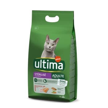 Ultima Stérilisé Adulte avec du Saumon 3 kg