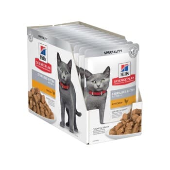 Hill's Science Plan Sterilised Kitten Sachet de Bouchées en Sauce Chaton Stérilisé