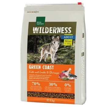 REAL NATURE WILDERNESS Mini Adult Green Coast canard au saumon et aux crevettes 4 kg