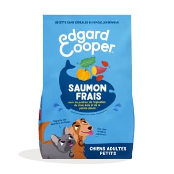 Edgard & Cooper Croquettes Chien Adulte Petite Taille au saumon 3 kg