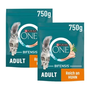 Purina ONE Bifensis adulte Poulet céréale complète 2x750 g