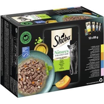 Sheba Nature’s Collection en sauce fine variété 12 x 85 g Feine Vielfalt (MSC)
