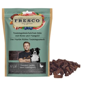 FRESCO Martin Rütter Friandises de dressage Canard, poire et côtes de blette 2x150 g