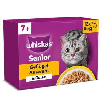 Whiskas Multipack 7+ sélection de volaille en gelée 12x85 g