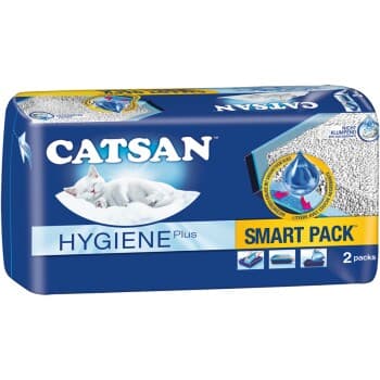 CATSAN Sac et litière 2-en1 prêt à poser 2 pcs