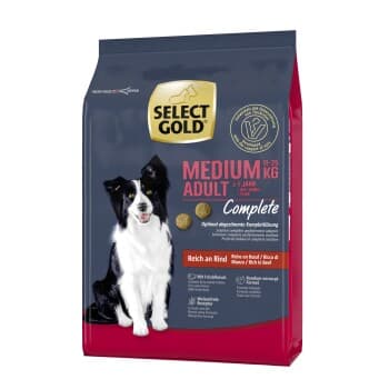 SELECT GOLD Complete Croquettes Chien Adulte Medium Bœuf 1 kg