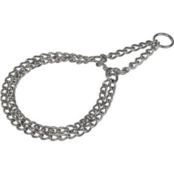 AniOne Collier de chaîne en acier chromé XL