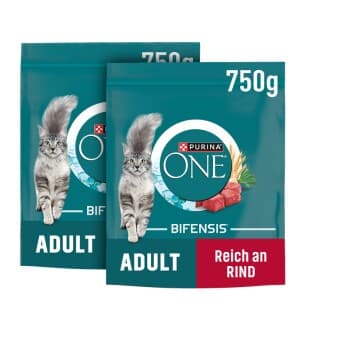 Purina ONE Bifensis adulte Bœuf 2x750 g