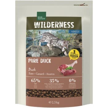 REAL NATURE WILDERNESS Croquettes pour chat, Adulte, Pur Canard 2,5 kg