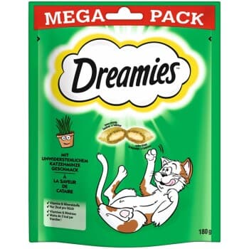 Dreamies Mega Pack 180 g Herbe aux chats