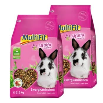 MultiFit Luzerne pour lapins nains 2x2,5 kg