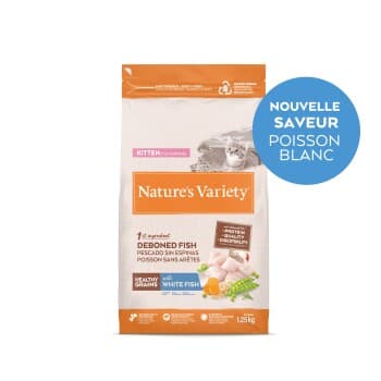 Nature's Variety Healthy Grains Chaton Poissons Blancs 1,25kg