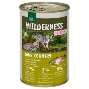REAL NATURE WILDERNESS chatons True Country Huhn & Lachs 24x400 g